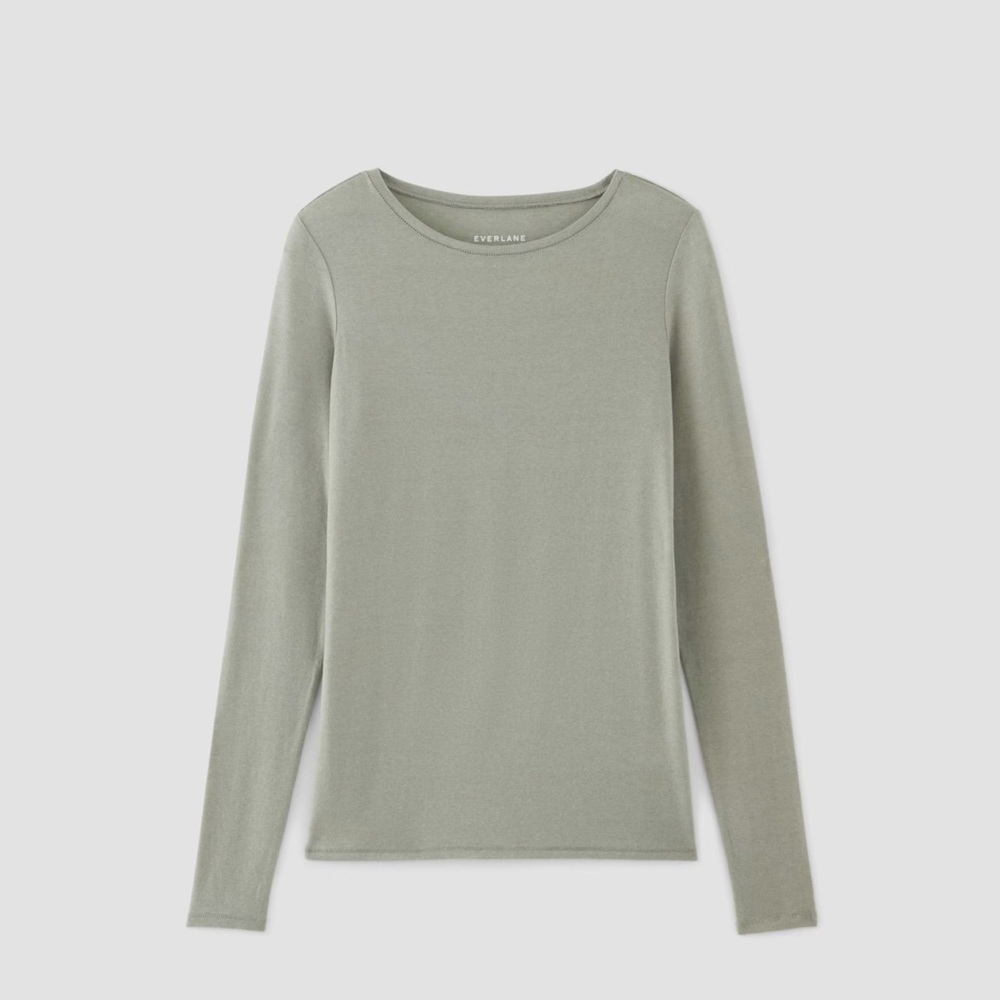 Everlane long sleeve top basic women’s size S 100% cotton